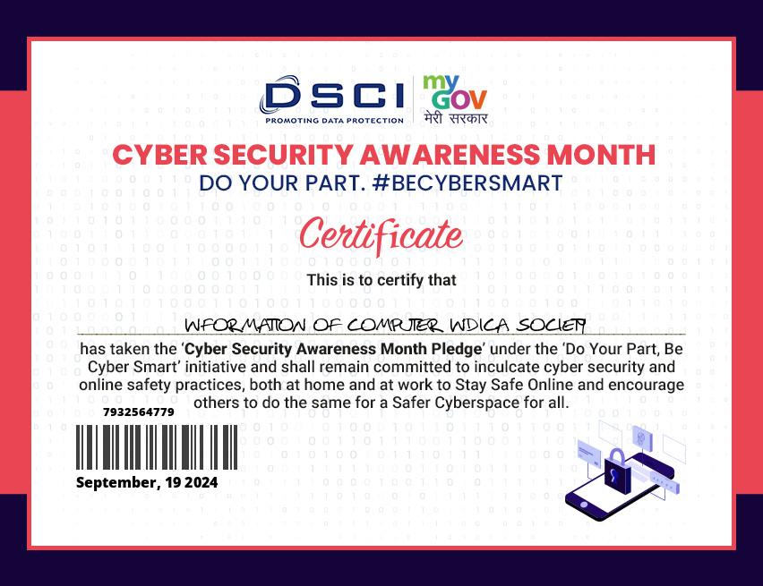 Our GOVT. Certified Pledge  